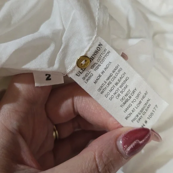 Ulla Johnson Norah Eyelet Mini Dress White Size 2 NWT - Picture 6 of 6